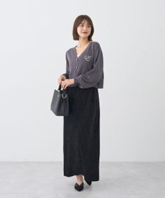 earth music&ecology シャイニーベロアスカート