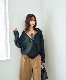 YECCA VECCA 3wayシアーリネンシャツ