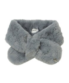 MOONBAT FURLA（フルラ）プチリボンマフラー  アーチロゴ フェイクファー