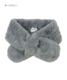 MOONBAT FURLA（フルラ）プチリボンマフラー  アーチロゴ フェイクファー