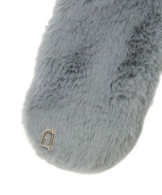 MOONBAT FURLA（フルラ）プチリボンマフラー  アーチロゴ フェイクファー