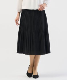 J.PRESS LADIES L ノルディス2wayジョーゼット プリーツ スカート