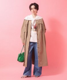 Green Parks ギャザードロストワンピース