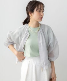 組曲 L カラーボイルノーカラー ブルゾン