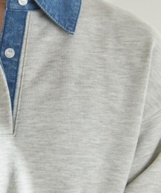 WEGO 【ANGIE VINTAGE】デニム襟スウェット