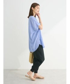 Green Parks リネンレーヨン前立てブラウス