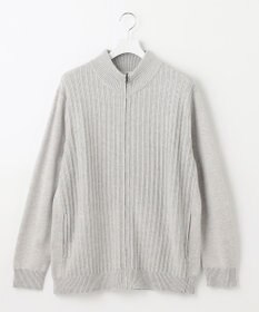 JOSEPH ABBOUD 【キングサイズ・イージーケア】コットンバルキーニットブルゾン