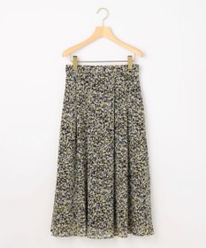 組曲 【先行予約】インプレッションフラワープリント フレアスカート