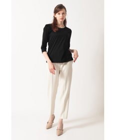 DAKS ハウスチェックトリム七分袖カットソー