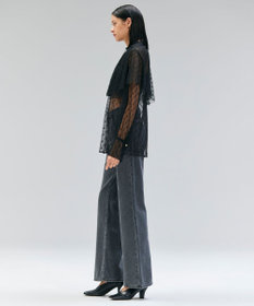 BEIGE， 【洗える・Oggi 11月号掲載】CLOVIS / ケープデザイン総レースブラウス