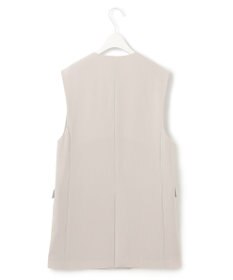 ICB 【WEB限定・洗える】BackSatinGeorgette ノーカラージレ