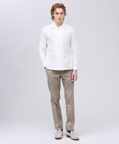 J.PRESS MEN 【LIBECO】リネンオープンカラー シャツ