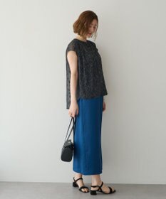 YECCA VECCA シャイニーツイルナロースカート