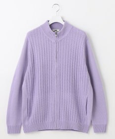 JOSEPH ABBOUD 【キングサイズ・イージーケア】コットンバルキーニットブルゾン