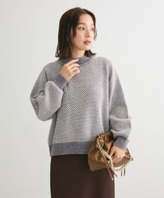 Green Parks ベロアモールモックネックニットプルオーバー