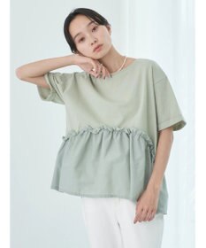 earth music&ecology ドッキングギャザープルオーバー