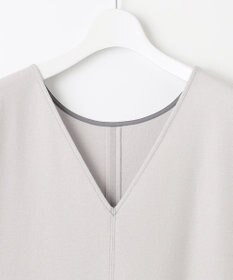 自由区 【WEB限定】ウールミルドジャージー Vネックジャンパースカート