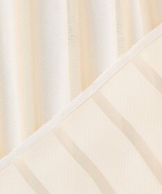 BEIGE， HAUYNITE / シアーストライプバンドカラーブラウス