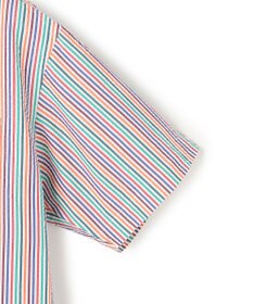 J.PRESS MEN 【J.PRESS ORIGINALS】Cotton Silk Seersucker Regular Half Sleeve Shirt / Baggy-Fit