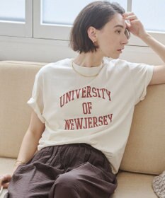 WEGO 【ANGIE VINTAGE】カレッジロゴプリントTee