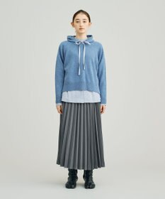 J.PRESS YORK STREET 【WOMEN】ウールカシミヤ フーディニット