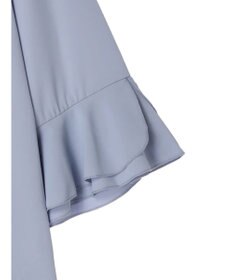 earth music&ecology ラッフル７分袖ブラウス