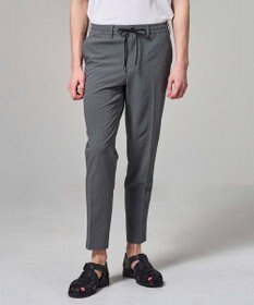 JOSEPH HOMME 【WEB・一部店舗限定】 エアーグリットサッカーストレッチ　ドロスト付テーパードパンツ / PEGG CONVERTIBLE