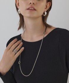 GRACE CONTINENTAL ラメモールニットジャガードワンピース