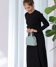 Tiaclasse 【2点セット】ケーブルトップス＆ニットワンピースセット