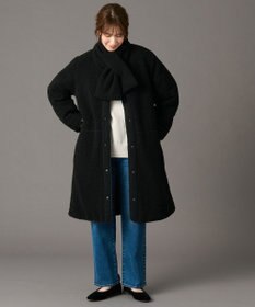 ANY L 【マフラー付き】キルトリバーシブルコート