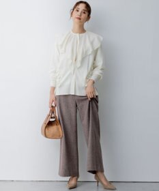 組曲 S ネコアシツィード ワイドパンツ