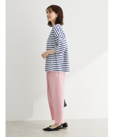 Green Parks ボーダーボートネック７分袖プルオーバー