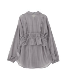 Green Parks 【WEB限定】ＳＥＴ２点フリルビスチェ＋シャツチュニックⅡ