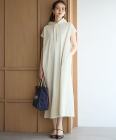 23区 L 【SLOW/一部店舗限定】コットンライクテリー フーディー ワンピース