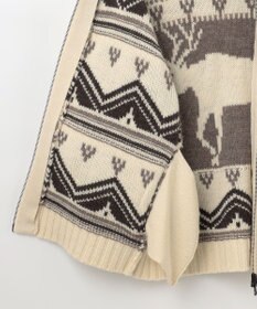 JOSEPH ABBOUD MOUNTAIN 【ペルー素材使用】ハイランドウール カウチン ジップ ニット