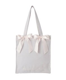Maison de FLEUR ギンガムリボンスクエアトートバッグ