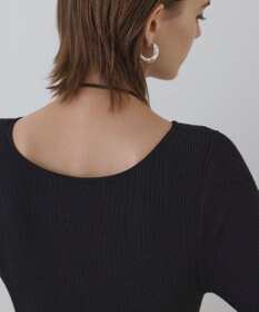 GRACE CONTINENTAL ラメモールニットジャガードワンピース