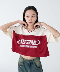 WEGO 2ライン切り替えメッシュショートT