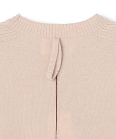 BEIGE， 【洗える】POMPE / ウールカシミヤ配色ラインクルーネックニット