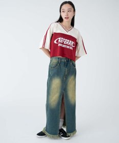 WEGO 2ライン切り替えメッシュショートT