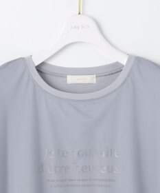 ANY SIS 【洗える】シアーチュールロゴ Tシャツ