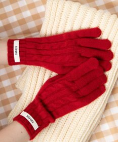 WEGO ケーブル編みグローブ