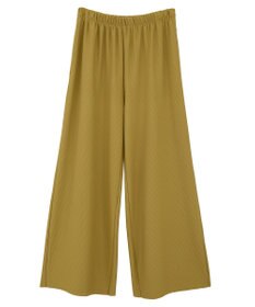 Green Parks 楽ちんプリーツワイドパンツ