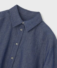 GRACE CONTINENTAL タックスリーブデニムシャツ