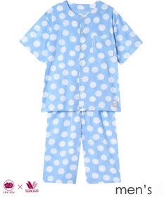 ワコール／睡眠科学 パジャマ 【SOU・SOU（R）】 綿100%(本体) 高島ちぢみ（R） 5分袖 半袖 7分丈 メンズ YGT124 睡眠科学／ワコール