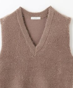 ANY L 【洗濯機可】フェザーニットベスト