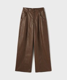 GRACE CONTINENTAL カーブフェイクレザーパンツ