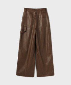 GRACE CONTINENTAL カーブフェイクレザーパンツ