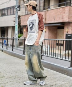 WEGO 【ユニセックス着用ITEM】ラグラングラフィックBIG　T（SS）