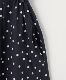 組曲 L 【前後着用可】シフォンオーガンプリント ボウタイワンピース